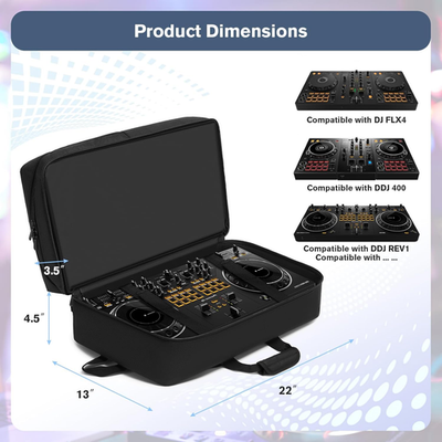 DJ Controller Case Compatible with Pioneer DDJ-FLX4/DDJ-400/DDJ