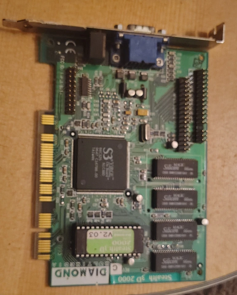Diamond Stealth 3d 2000 Pro VGA 2mb PCI Video Card v2.03 Rev.C (1996) - Image 3 of 4