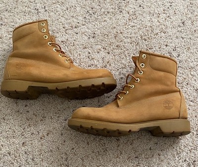 Timberland Men's Wheat Nubuck Ankle Lace-Up Work Boots Round Toe US 10