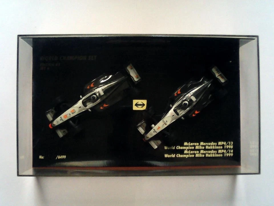 2 Voitures 1/43 Mclaren Mercedes MP4-13 / Mercedes MP4/14 Mika Hakkinen ..... - Photo 2/3