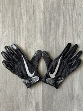 Nike Piłka nożna Vapor Knit Rękawice Czarne/Srebrne Błyszczące Rozmiar LG FABRYCZNIE NOWE bez metek