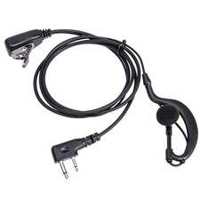 G Shape Earpiece Headset PTT 2-pin F Plug For Icom ICV8 ICV82 ICV85 F21 Radio