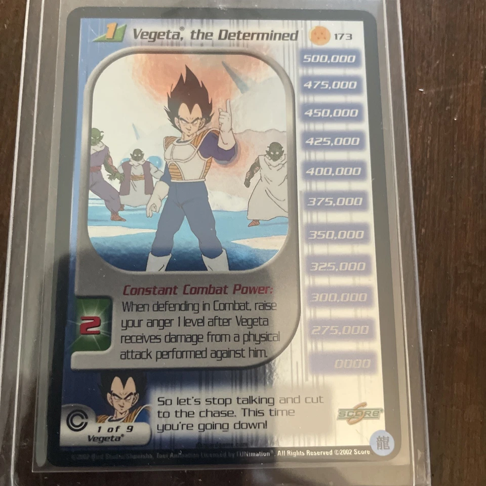 Limited Vegeta Trunks Saga Starter Set FOIL  Personality Lv1-3 HT DBZ CCG Score  - Image 3 of 4