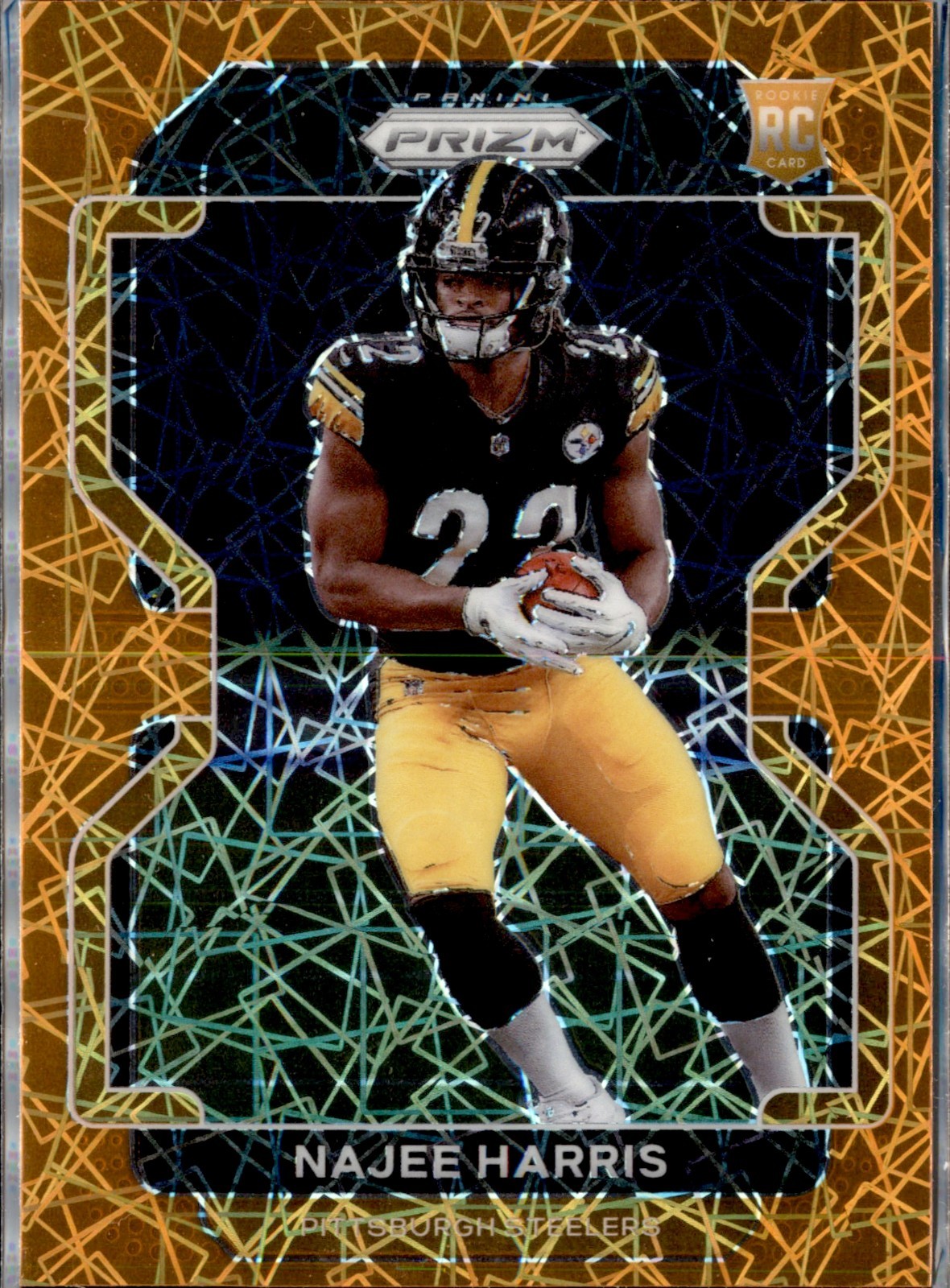 2021 Prizm Orange Lazer Najee Harris RC