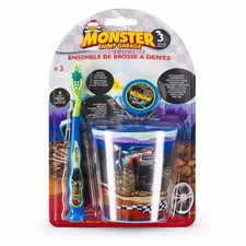 Oral Fusion Kids Toothbrush 3PK w/ Cup Monster Truck