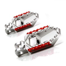 For Kawasaki Z1000 03-13 12 11 10 09 Wide Rider Foot Pegs Silver Red