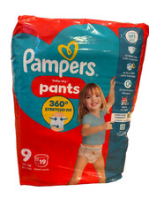 VTG RARE Pampers Baby Dry Training Pants Size 9 - 19 CT