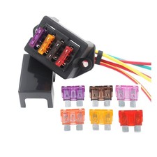 Gebildet 2-Input 4-Output Car Standard Blade Fuse Holder Apply to 1 40 4-way