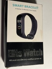 Smart Fitness Tracker Watch With Heart Rate Monitor HD Color Screen 45-Day Batte