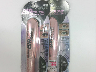 L'Oreal Paris Makeup Air Volume Mega Mascara, Lightweight & Long-lasting, 2 PACK