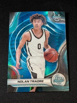 2024-25 Bowman University Best - Nolan Traore #57 Blue Refractor /150 (RC)