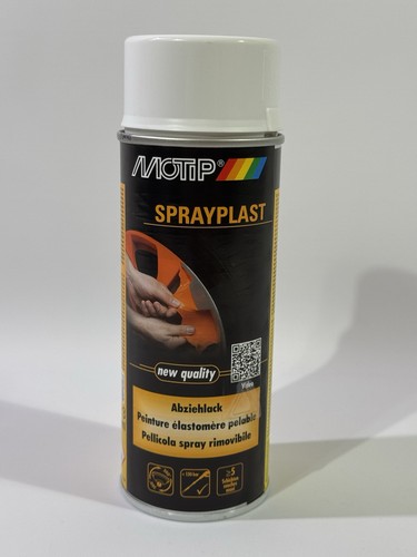 Motip Sprühfolie Abziehlack Sprayplast Weiß Seidenglanz 400ml 396533