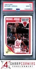 1989 FLEER #21 MICHAEL JORDAN BULLS HOF PSA 10
