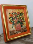 New ListingOriginal Framed Vintage Floral Oil Painting by Sylvia Baker De Perkal, Signed