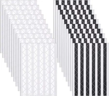 Bememo 2040 Pieces Photo Corners Stickers for Album Black / White 