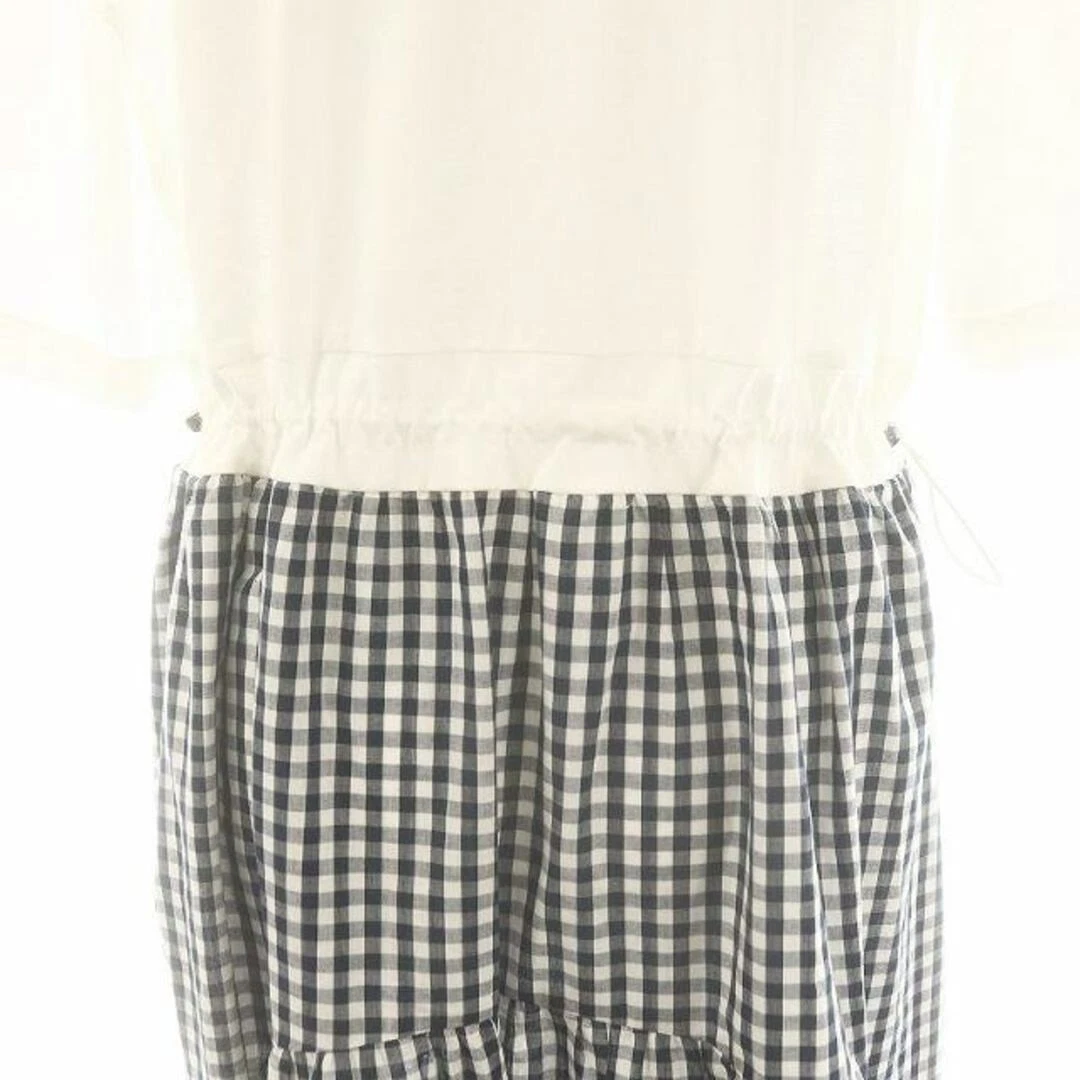 OFF WHITE Abito Alta Moda Fellini AltamodaFellini Plaid Contrasto F bianco sporco Navy DO