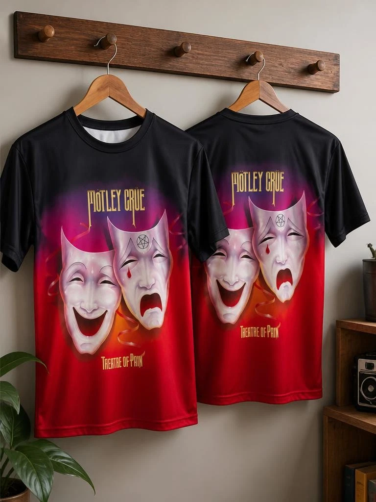 Motley Crue Theatre of Pain All Over Print T Shirt