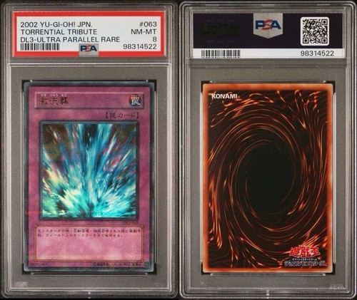 Konami Yu-Gi-Oh! 2002 Torrential Tribute JP DL3-063 Holo Ultra Parallel PSA 8