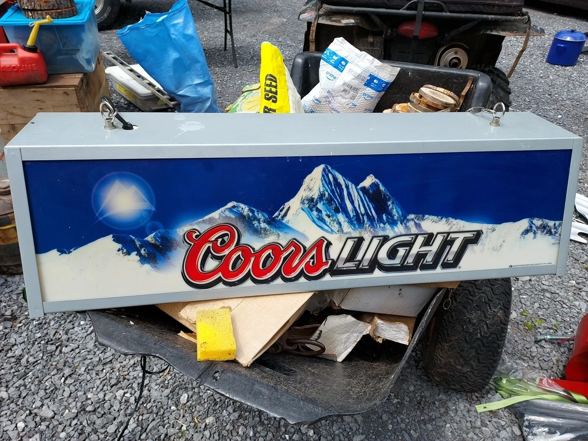 COORS Pool Table Light Indiana Collectible COORS Signs & Tins for