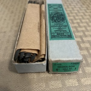 10-4" Half Round File 04695  Nicholson Bastard Double Cut N.O.S. USA MADE