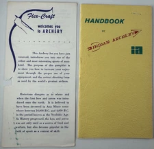 Vintage Flex-Craft Archery Pamphlet Brochure/ Handbook Indian Archery