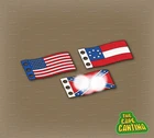 Custom Civil War Style Battle Flag Accessory Choice for LEGO Minifigure Diorama