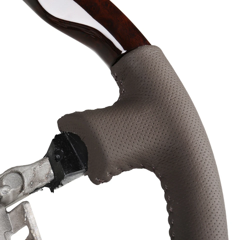 [In US] Steering Wheel Dark Wood Leather For Lexus LX470 Toyota Land Cruiser 100 - Изображение 4 из 4