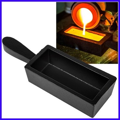 100 oz Cast Steel Ingot Mold for Melting Casting Refining Gold Silver Copper ...