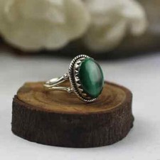 Malachite Ring, 925 Sterling Silver Ring, Handmade Silver Ring, Gift For Her