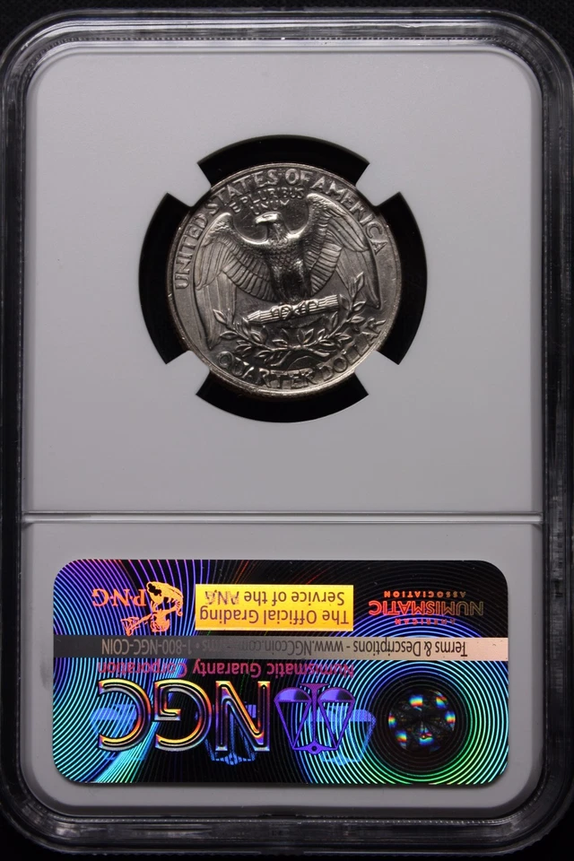 1998-D Quarter Mint Error Coin Struck thru-Double Struck SPIKE THRU GEORGES HEAD - Image 4 of 4