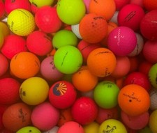 24 AAAA-AAAAA Near Mint to Mint Condition Matte Finish Colored Golf Balls