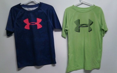 For Sale Lot of 2 Youth Ex Small Sz 5 Boys Kids Under Armour ss shirts Clothing For Sale Lot of 2 Youth Ex Small Sz 5 Boys Kids Under Armour ss shirts Clothing