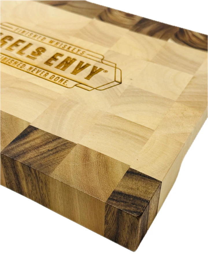 NEW Angels Envy Cutting Board Butchers Block Acacia Hardwood 14 x 10 x 1 5/8" - Image 2 of 4