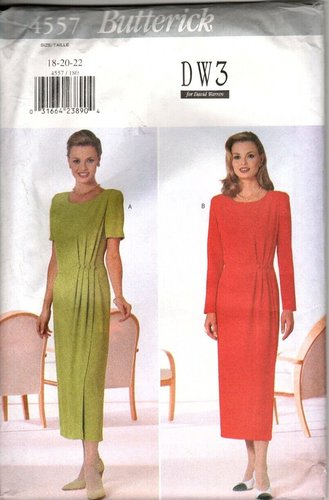 Patron De Couture Butterick Vintage – Robe Longue Col Drapé – Tailles 40 à 44 – Neuf