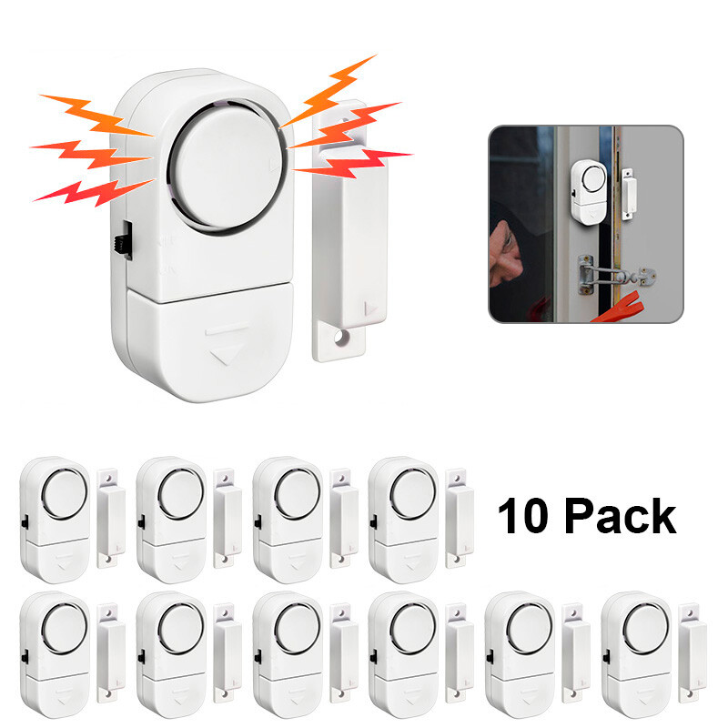 10PCS Wireless Home Window Door Burglar Security Alarm System