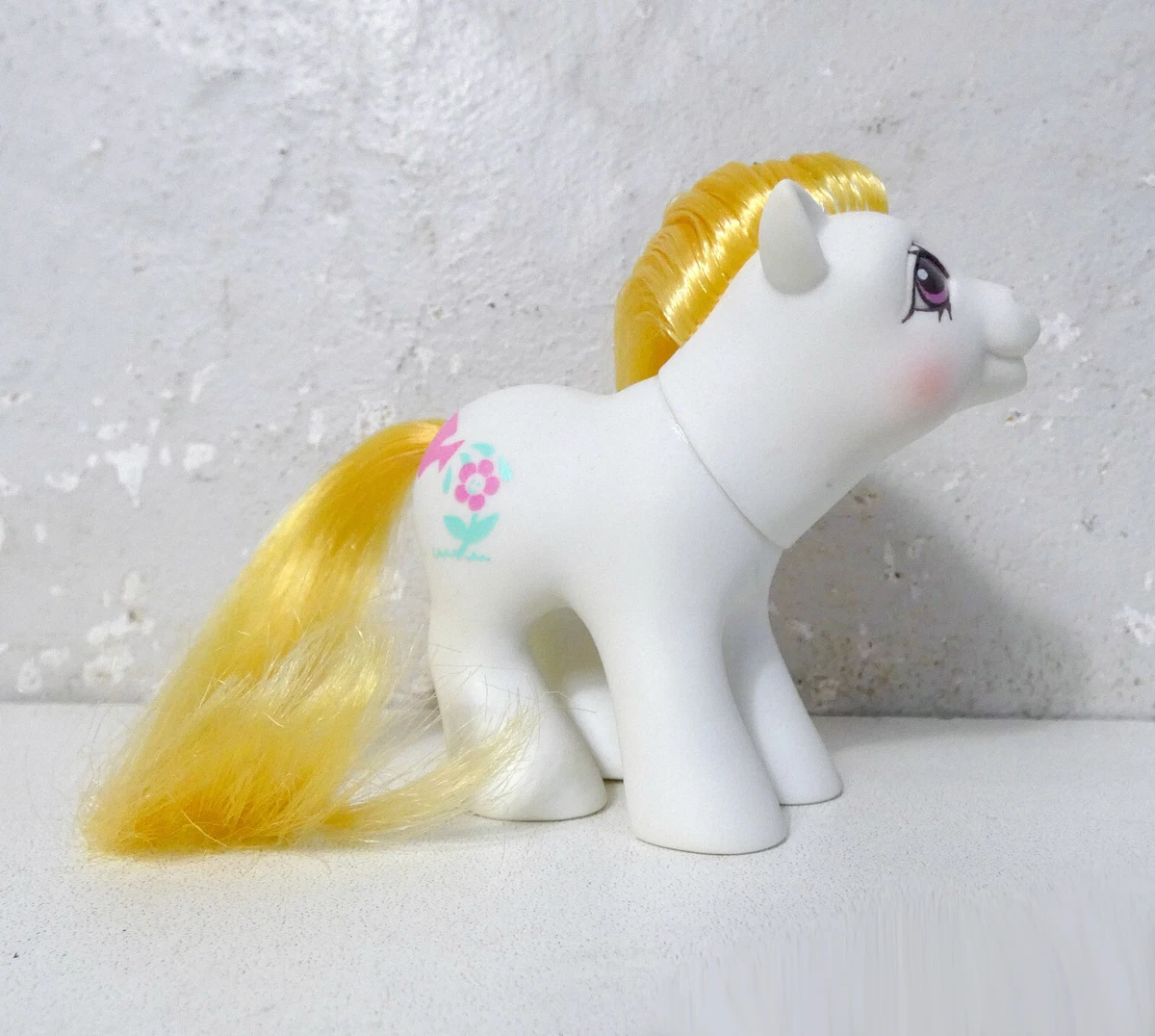 Figurine Mon Petit Poney G1 Braided Beauty MLP Vintage Hasbro 1985 HK A-9