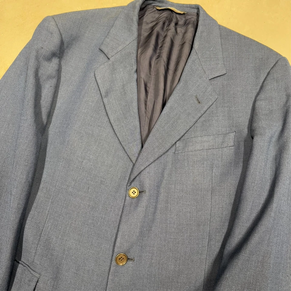 Ermenegildo Zegna Textured Fabric Sport Coat Blazer Italy 42R - Imagem 2 de 4