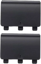 Lot of 2 Battery Cover Lid Shell Door Replacement Repair For Xbox One S X Black