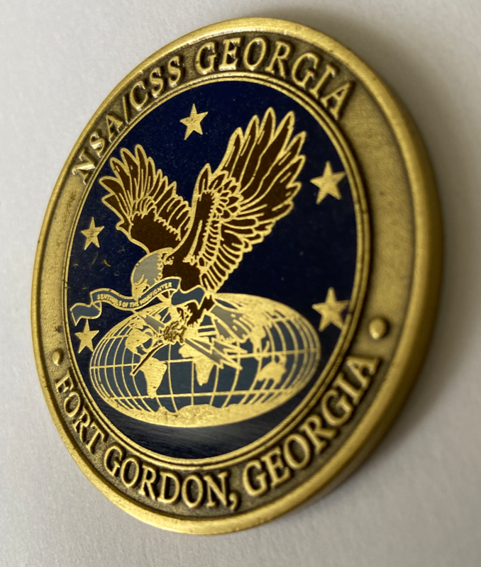 NSA / CSS GEORGIA FT GORDON GA COMMANDERS COIN 4 EXCELLENCE battled ...