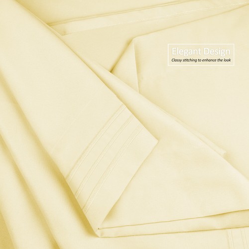 Double Brushed Soft Microfiber Hotel Style Bed Sheets, Deep Pocket Sheet Set - Picture 157 of 360