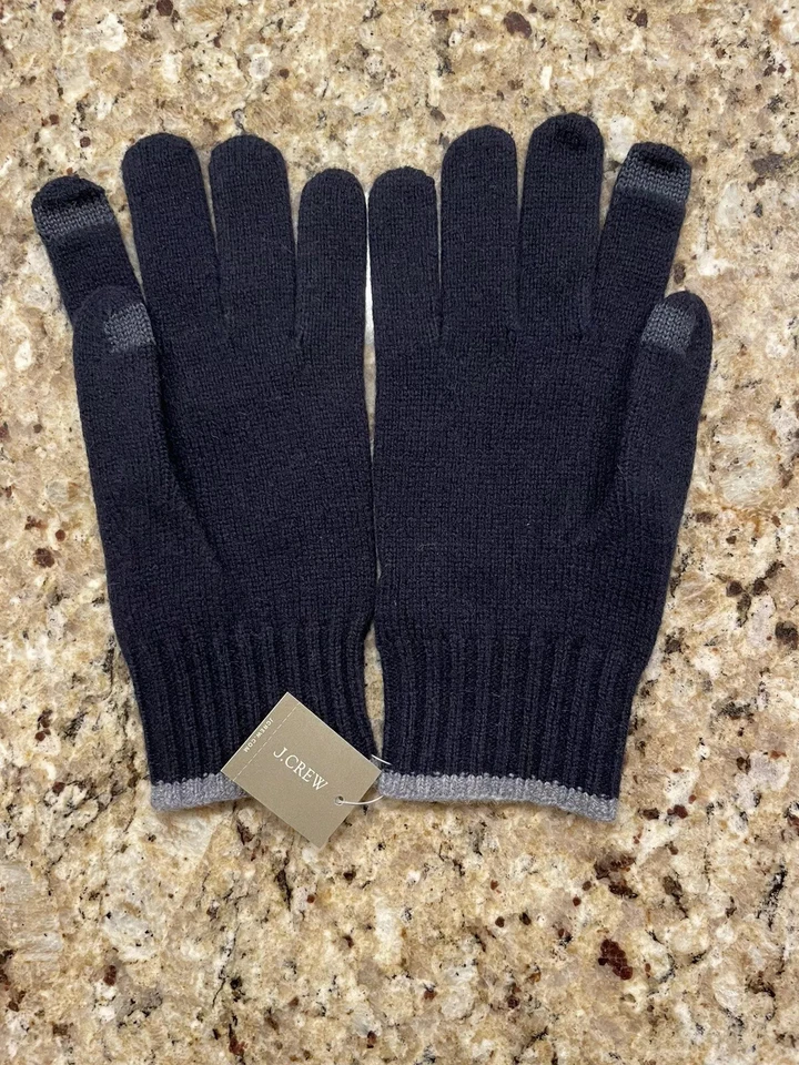 JCrew Tipped Lambswool Gloves ~ One Size Fits All ~ Unisex ~ Brand-New w/ Tags.. — 第 4/4 张图片