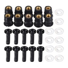 10PCS M5x16mm Windscreen Windshield Bolt Screws For Honda Suzuki Yamaha Kawasaki