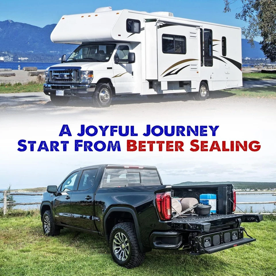 Tira adhesiva de goma para puerta de camión de 12 pies en forma de D de 1 pulgada sello insonorizado Foto 3 de 4