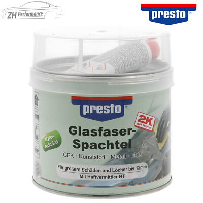 presto Glasfaserspachtel mit Härter für größere Schäden grau-grün 1000g