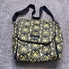 Petunia Pickle Bottom Lime Black Yellow Floral Diaper Bag Shoulder