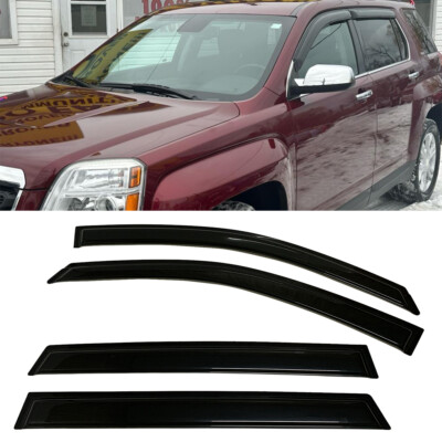 Fit for 2010-2017 GMC Terrain Window Visors Sun Vent Shade Rain Wind Guard Smoke