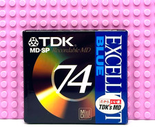 MD    TDK EXCELLENT BLUE 74  BLANK MINI DISC  1  SEALED 
