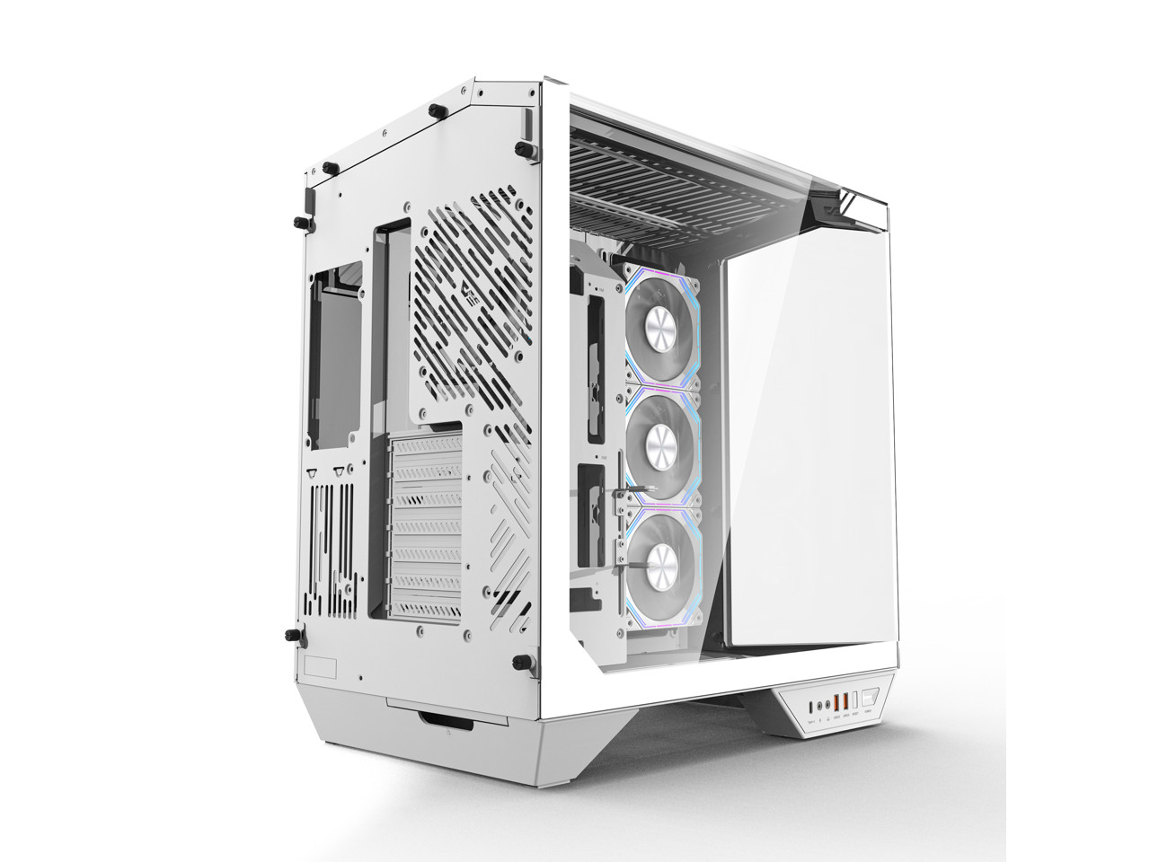 Корпус darkFlash DY470 из белой стали закаленного стекла ATX черного цвета корпус SPCC толщиной 08 мм