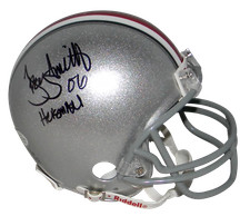 TROY SMITH SIGNED OHIO STATE BUCKEYES MINI HELMET BECKETT W/ 06 HEISMAN