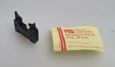 10-WEGE VORSATZ GERASTET RECHTWINKLIG R.S. 467-330 SPEEDBLOC P.C.B. STECKER 10 POLIG